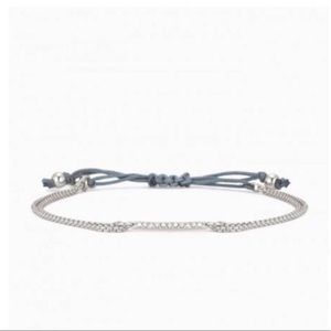 Stella & Dot Pave Wishing Bracelet - silver